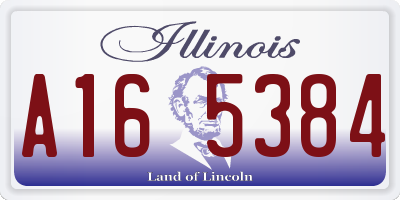IL license plate A165384