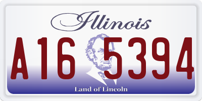 IL license plate A165394