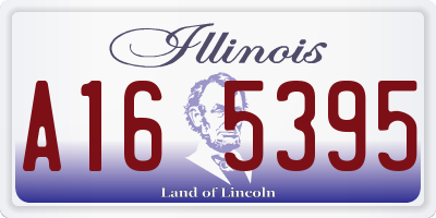 IL license plate A165395