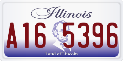 IL license plate A165396
