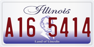 IL license plate A165414