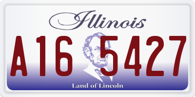 IL license plate A165427