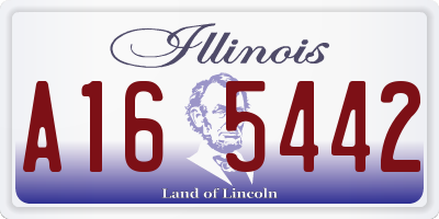 IL license plate A165442