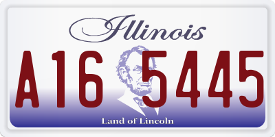 IL license plate A165445