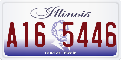 IL license plate A165446