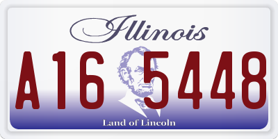 IL license plate A165448