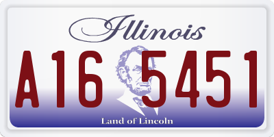 IL license plate A165451