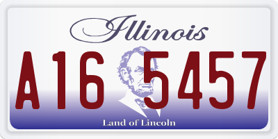 IL license plate A165457