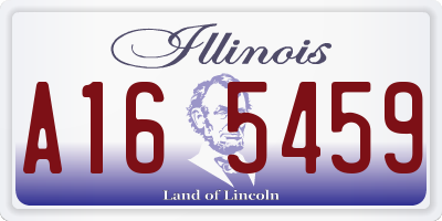 IL license plate A165459