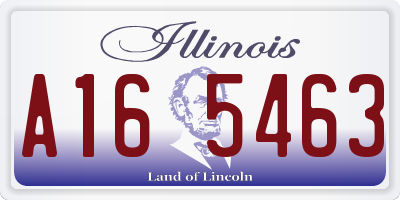IL license plate A165463