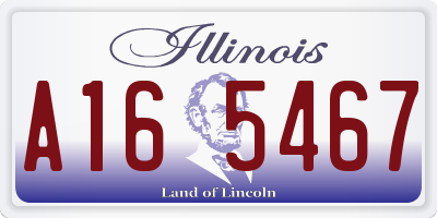 IL license plate A165467