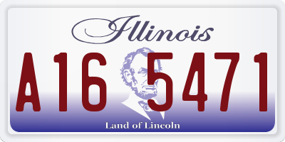 IL license plate A165471