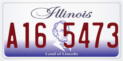 IL license plate A165473