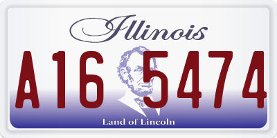 IL license plate A165474