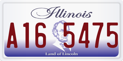 IL license plate A165475