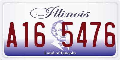 IL license plate A165476