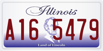 IL license plate A165479