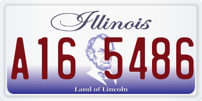 IL license plate A165486