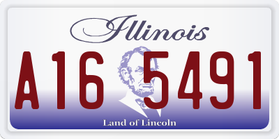 IL license plate A165491