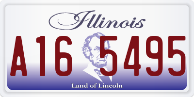 IL license plate A165495
