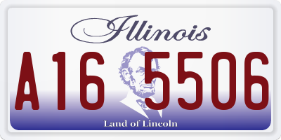 IL license plate A165506