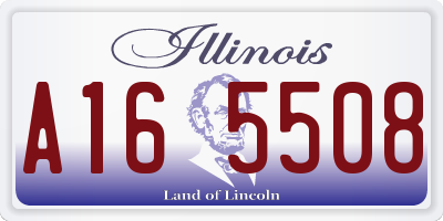 IL license plate A165508