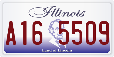 IL license plate A165509