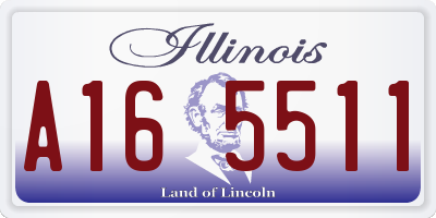 IL license plate A165511