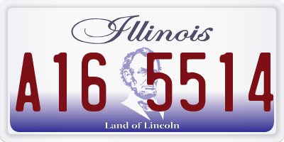 IL license plate A165514
