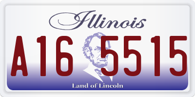 IL license plate A165515