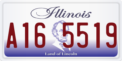 IL license plate A165519