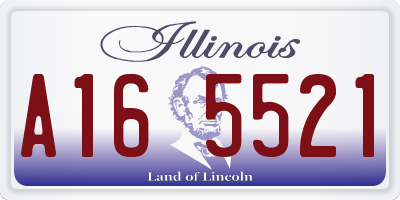 IL license plate A165521