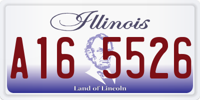 IL license plate A165526