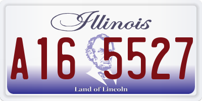 IL license plate A165527