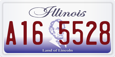 IL license plate A165528