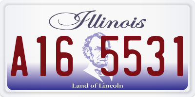 IL license plate A165531