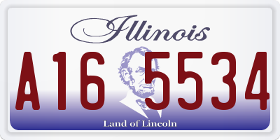 IL license plate A165534