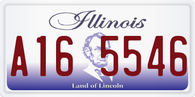 IL license plate A165546