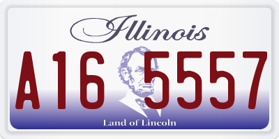 IL license plate A165557