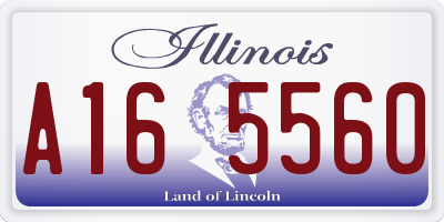 IL license plate A165560