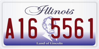 IL license plate A165561