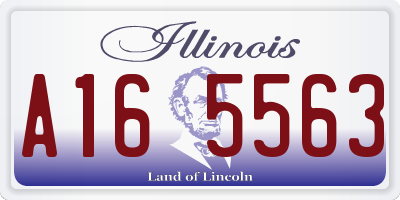 IL license plate A165563