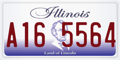 IL license plate A165564