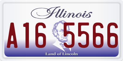 IL license plate A165566