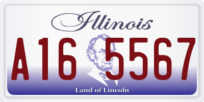 IL license plate A165567