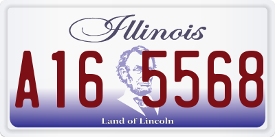 IL license plate A165568