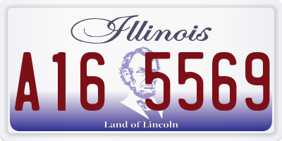 IL license plate A165569