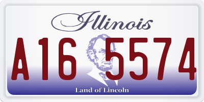 IL license plate A165574