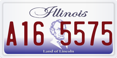 IL license plate A165575