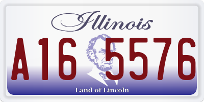 IL license plate A165576